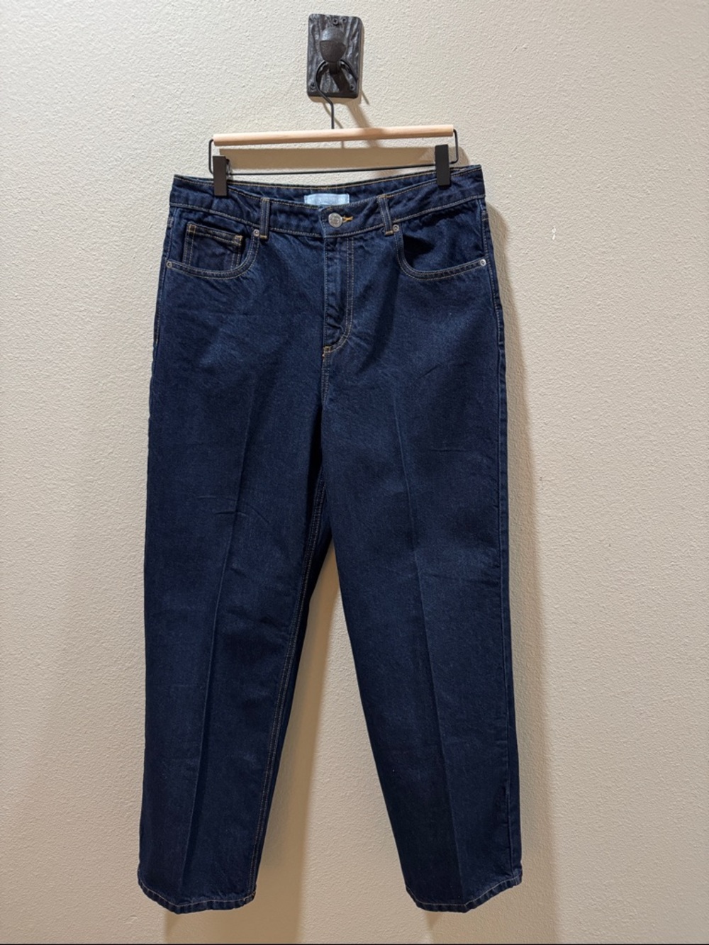 Antonio Melani Nellie Straight Leg Dark Blue Wash Women's Jeans - 10